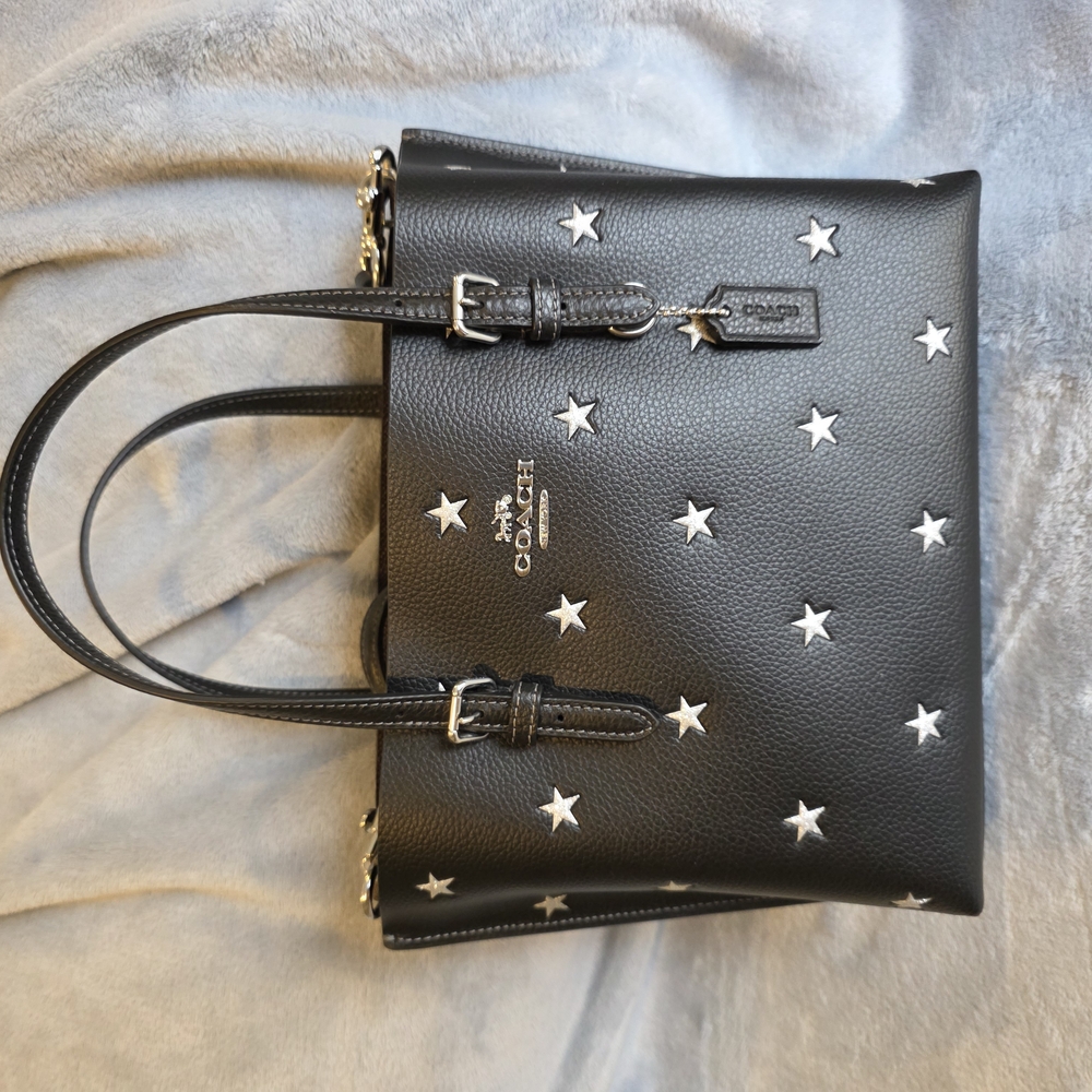 Coach Black Star-Studded Women's Bag